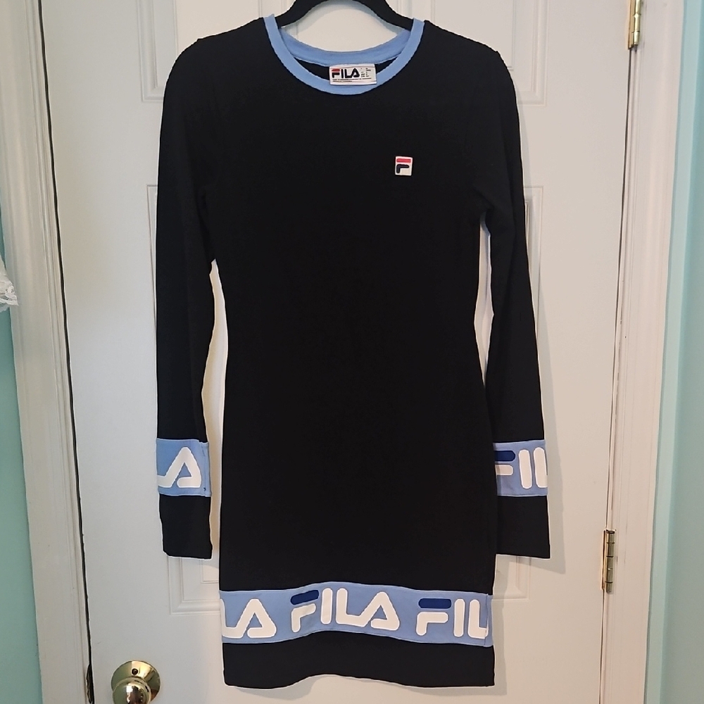Fila Black Dress with Blue Accents